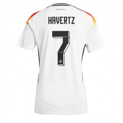 Ženski Nogometni dresi Nemčija Kai Havertz #7 Domači EP 2024 Kratek Rokav Ženski Nogometni dresi Nemčija Kai Havertz #7 Domači EP 2024 Kratek Rokav